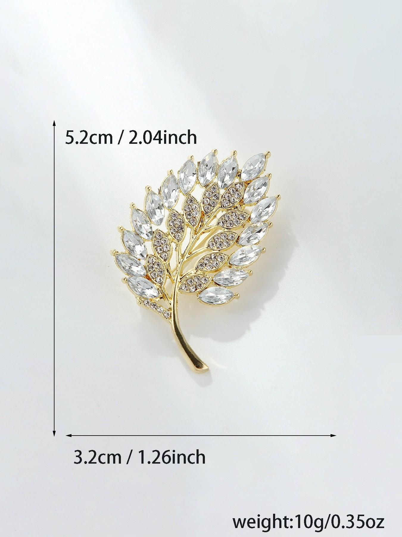 Leaf Brooch Pin Accessory Unisex Coat Decoration, Perfect Gift for Friends, Stylish Jewelry for Men and Women