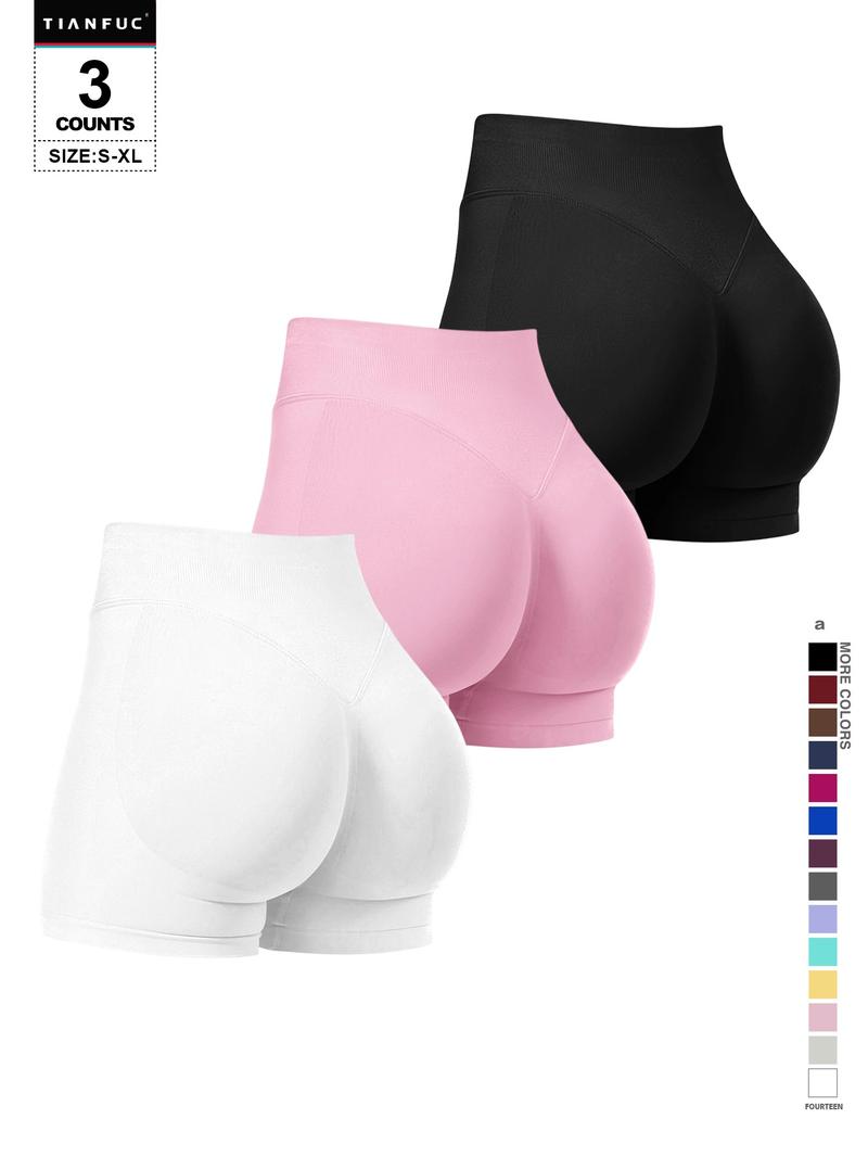 Women's Seamless Butt Lifting Sports Shorts For Gym Workout