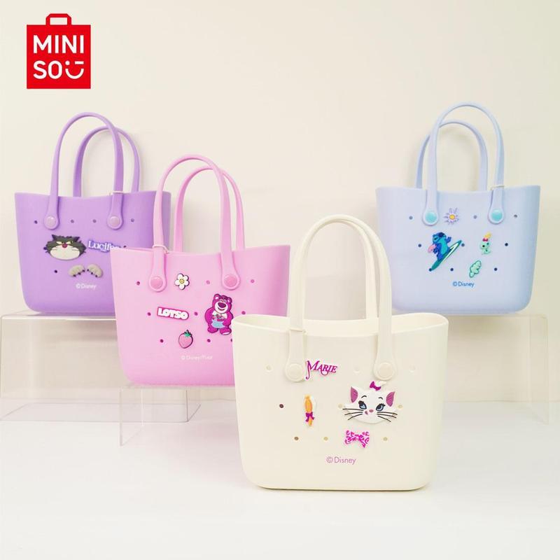 2025 NEW Disney Women Handbag Medium Size EVA Material Cute Cros Design Durable Bag Bento Bag For Girls For Travel Lotso Marie Cat Stitch Lucifer