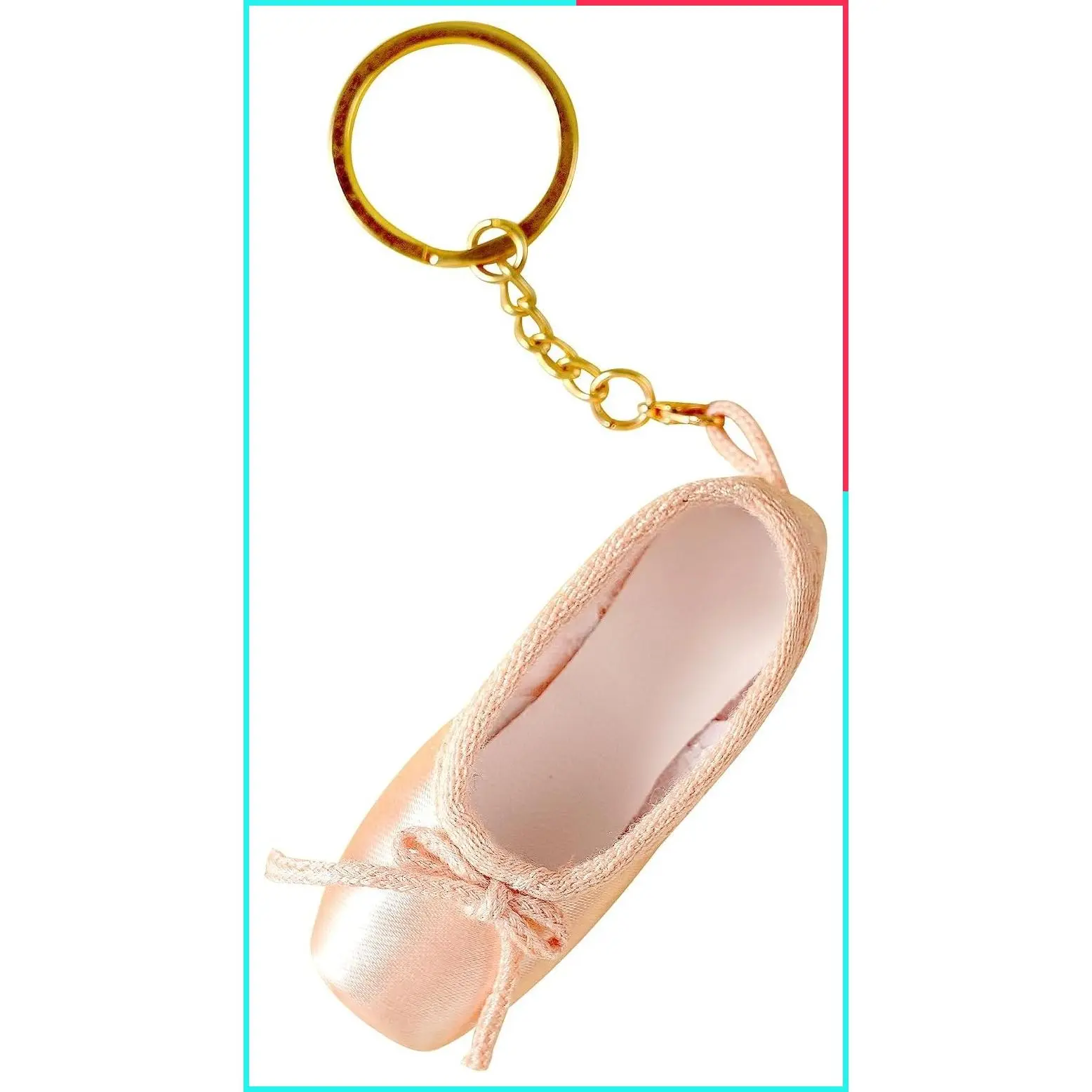 Girls Women Ballet Pointe Shoe Keychain Pendant Decoration for Dancer Ballerina Backpack Dance Bags