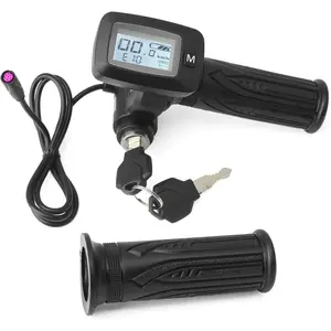 48V Throttle with M Key button Replacement for tutti Soleil 01 for Tuttio Soleil01 for tutto Soleil 01 Electric Dirt Bike Note the button(with M) is not compatible with the one (without M)