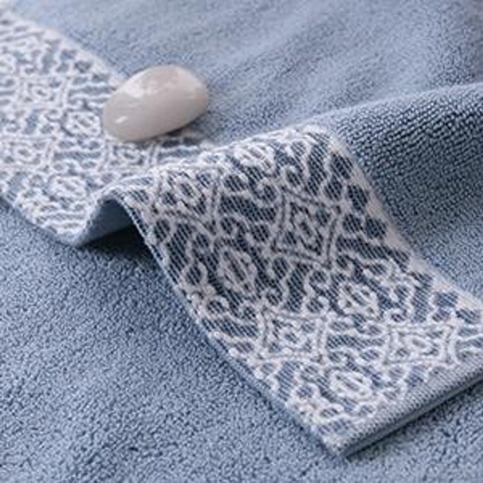 2 Pack Cotton Hand Towels,100% Cotton Face Towels, Durable Highly Absorbent Soft Washcloth Towel for Premium Luxury Spa Hotel Bathroom, Camping, Gym 14 x 30 Inch Maoj-lassical Blue