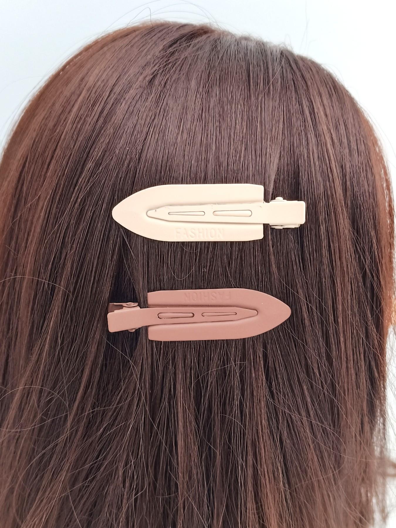 1 Pack 3 Pcs 7cm Water Drop Hair Clip, Metal Material, Dopamine Color Series, Secure Side Bangs and Daily Hairstyles, Styling Accessories