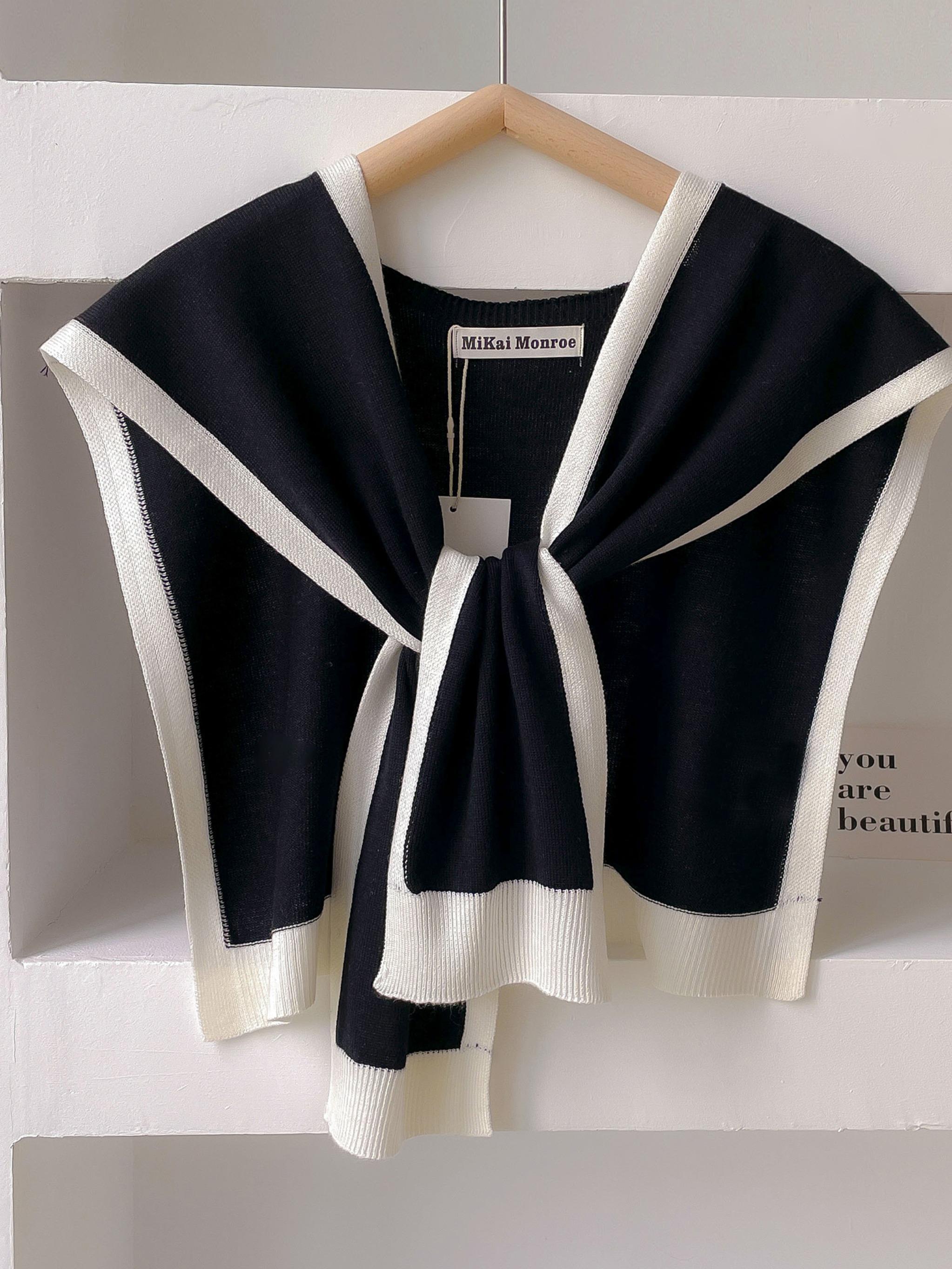 Women's Colorblock Shawl, Casual Soft Comfortable Shawl for Daily Wear, Fashion Accessories for Women & Girls Scarf