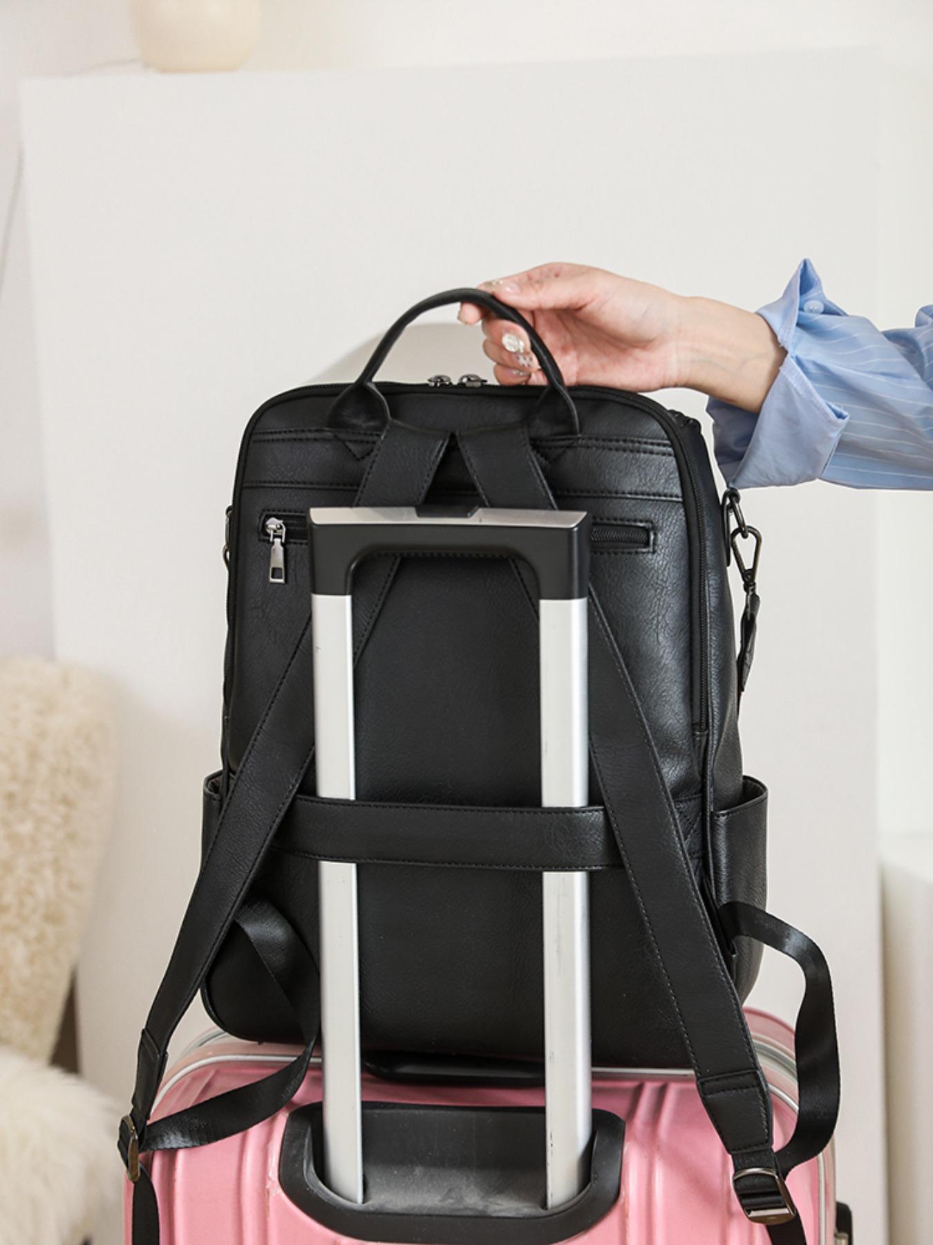 Women's Large Capacity Backpack, Anti-Theft Waterproof Laptop Bag, Multi-Layer Design, 15.6 Inch Computer, Adjustable Shoulder Strap