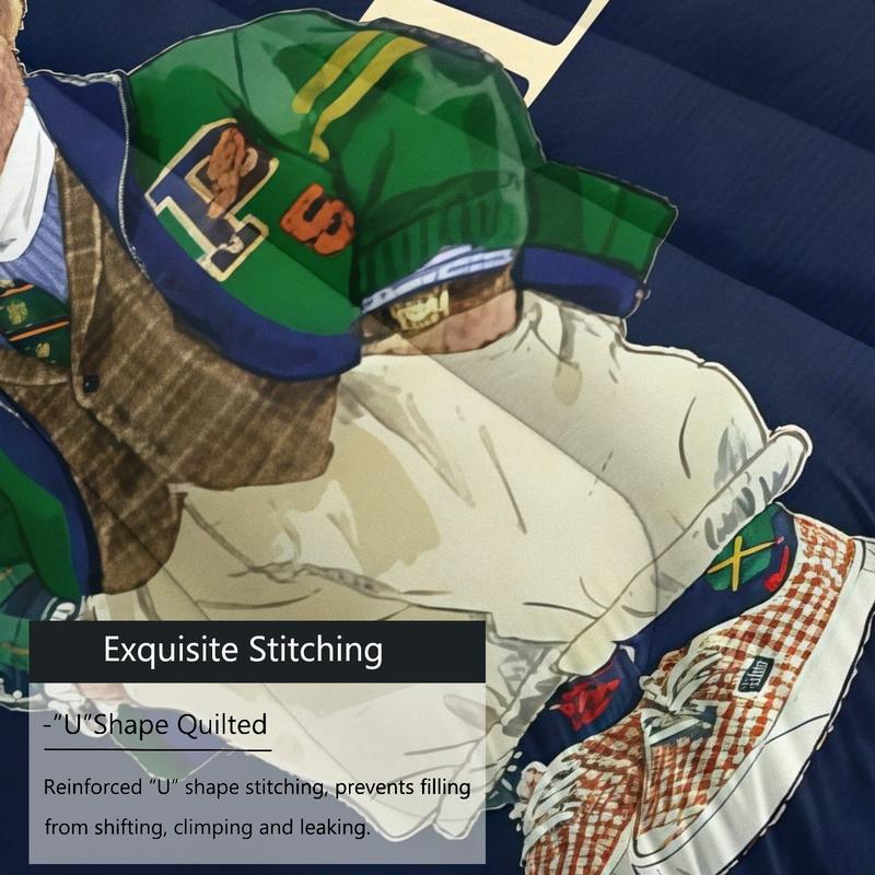 Bear Themed Comforter Set (Including 1 Quilt And 1-2 Pillowcases), Vintage Polo Teddy Bear Bedding, Suitable For Decorating Rooms And Bedrooms For Teenagers, Girls, And Boys Bear Themed Comforter Set (Including 1 Quilt And 1-2 Pillowcases), Vintage Polo Teddy Bear Bedding, Suitable For Decorating Rooms And Bedrooms For Teenagers, Girls, And Boys