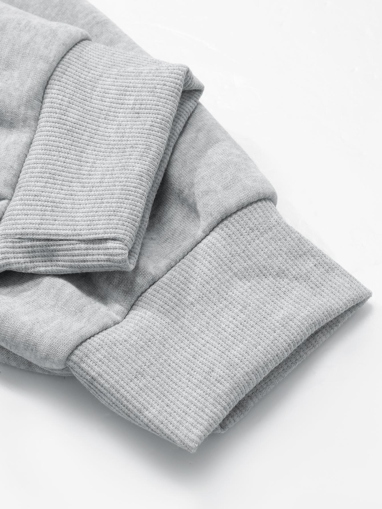 American Retro Floral Print Half-Zip Sweatshirt Hoodie, Short Waist Design, Casual Loose-Fitting, Fall & Winter Fashion, Sweet Cool Girl Vibe Style