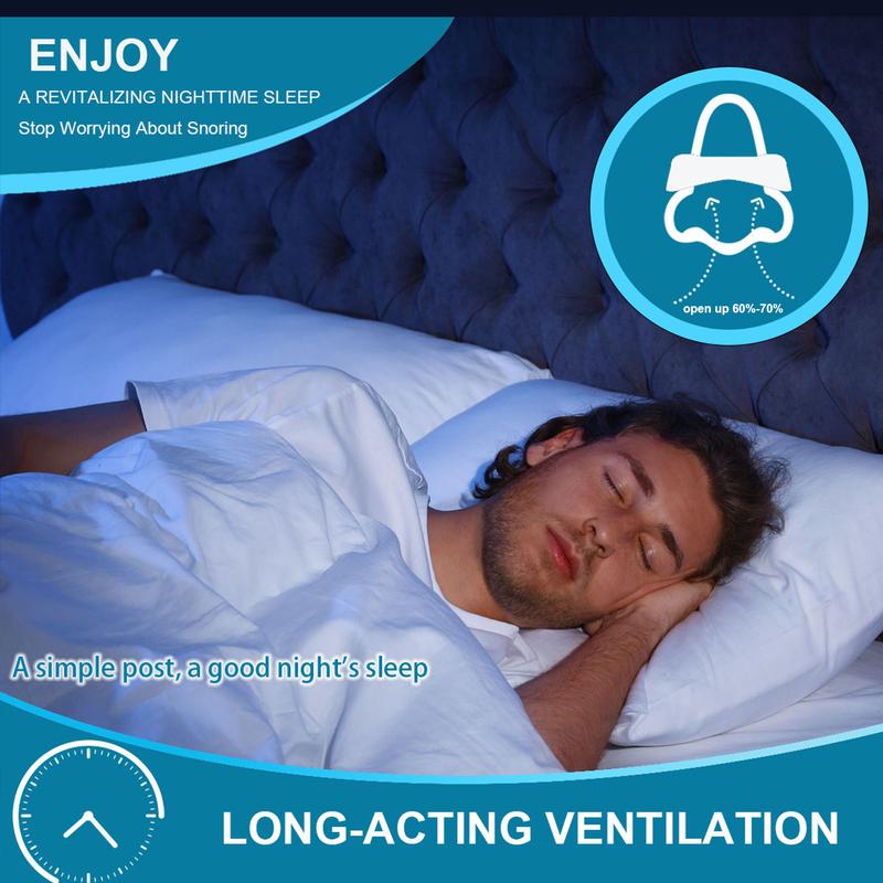 Anti-Snoring Magnetic Nose Patch Set, 1 Set Including 30 Pcs Nasal Patches, Nasal Dilator, 4 Pcs Mixed-Size Expanders and 1 Pc Applicator, Personal Care Product for Daily Use