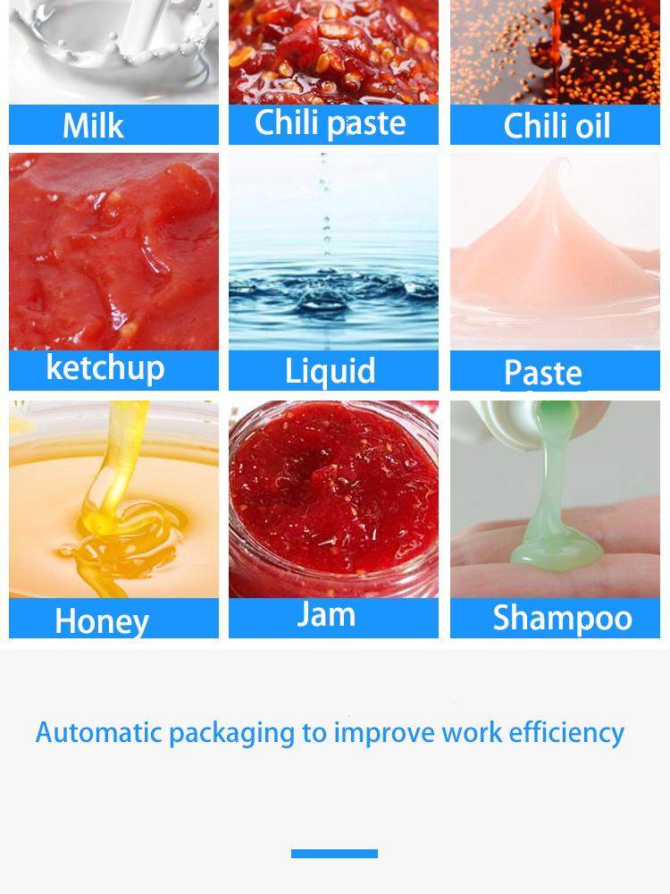 Fully Automatic Packaging Machine for Paste-like Products, Honey Pouch Filling Machine, Peanut Butter & Yogurt Pneumatic Machineryilling System for Viscous Products