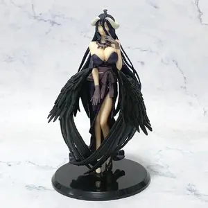 18cm Anime Overlord Figure Albedo Party Dress Series Action Figure Figurine PVC Desktop Car Decoration Collection Model Toy Gift