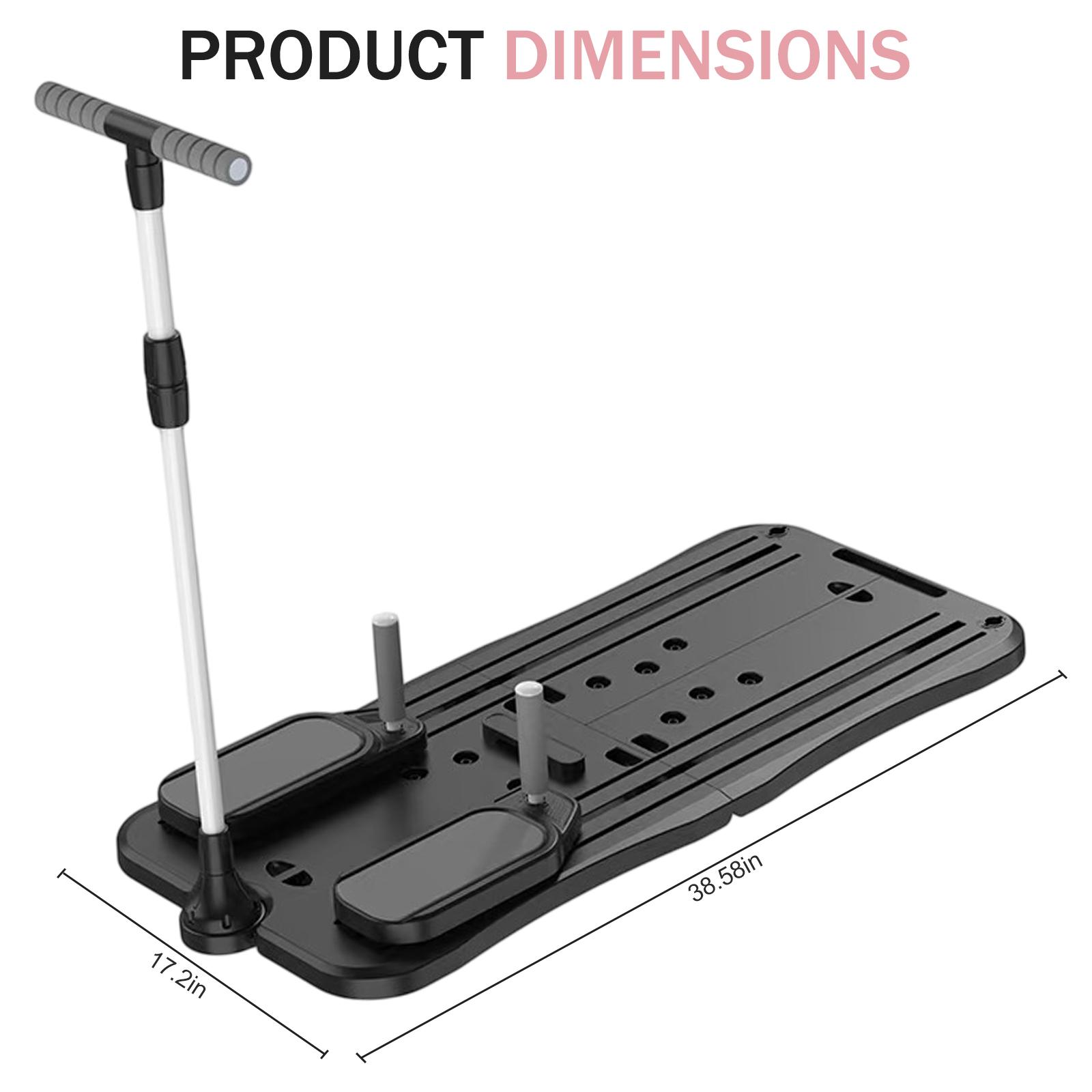 Multi functional home pilates workout tool 4 in 1 ab exercise board pilates board pilates reformer foldable lightweight core training gym fitness equipment