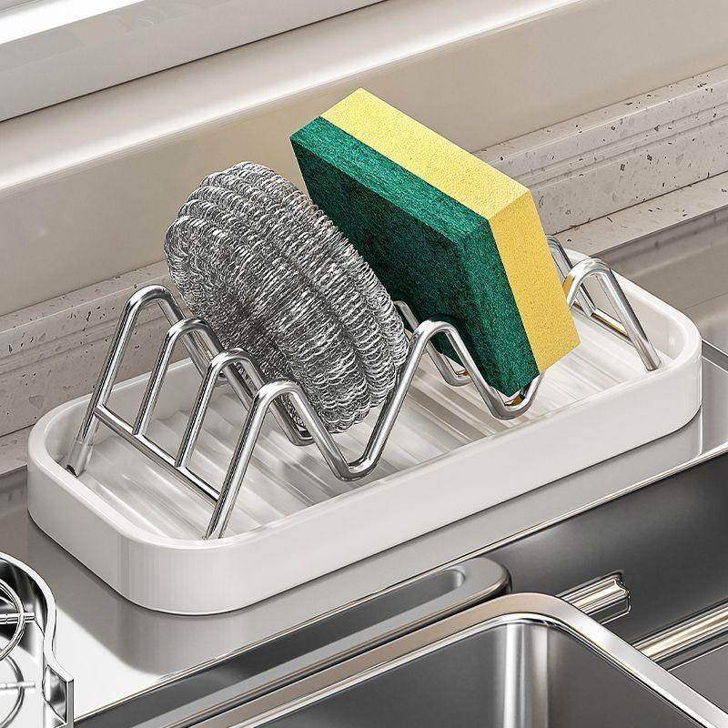 1PC Stainless Steel Soap Dish, Creative Drainage Bathroom Organizer, Home Use Soap Holder, Stylish Soap Rack for Shower & Toilet