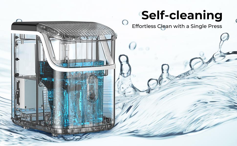 Nugget Ice Maker Countertop with Soft Chewable Pellet Ice, Pebble Portable Ice Machine with Ice Scoop,34lb in 24Hrs, Self-Cleaning,One-Click Operation, Suitable for Kitchen, Office, Home Nugget Ice Maker Countertop with Soft Chewable Pellet Ice, Pebble Portable Ice Machine with Ice Scoop,34lb in 24Hrs, Self-Cleaning,One-Click Operation, Suitable for Kitchen, Office, Home