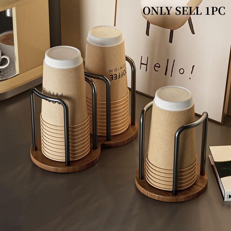 1PC Minimalist Cup Holder, Practical Disposable Cup Rack for Home & Coffee Shop, Multi-Function Dispenser, Storage Organizer for Living Room Table, Dining Bar Counter