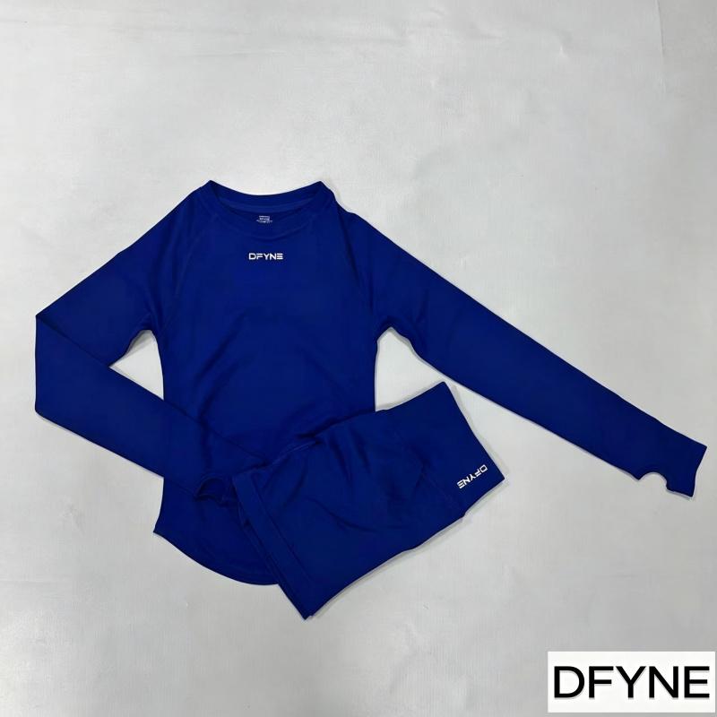 Dfyne Women's Seamless Long Sleeve High Performance Activewear Top - Lightweight, Breathable, 4-Way Stretch, Round Neck, Slim Fit, Multi-Size, Plus Size Gym Ootd Sporty Chic Tee for Yoga, Gym