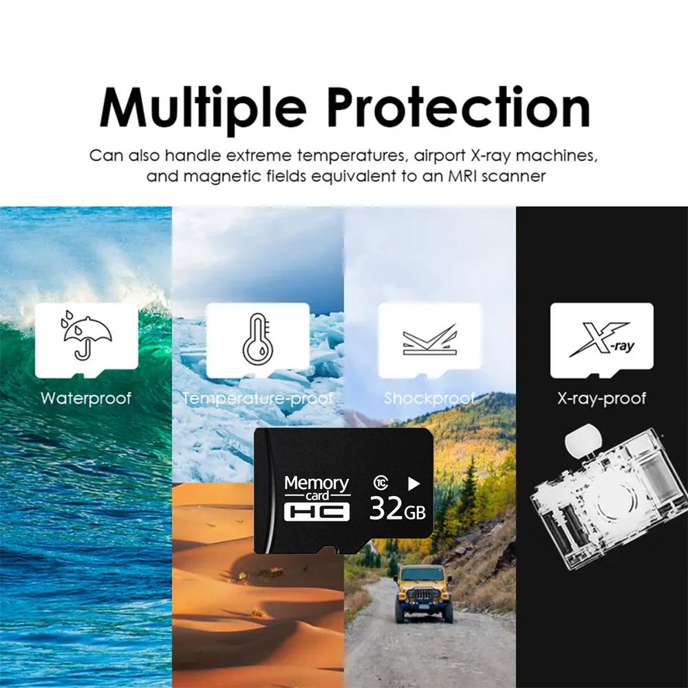 32GB Class 10 Micro SD Card High Speed TF Memory Card 85MB/s, Waterproof Storage for Security Camera, Dash Cam, Smartphone, Drone & Tablet