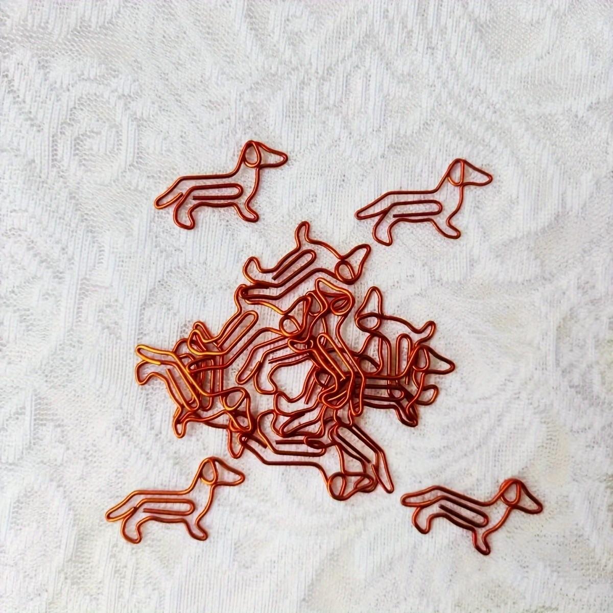 15/25pcs Cute Dachshund Paper Clips Paperclips | Sausage Dog Planner Accessories | Animal Bookmarks For Bible Journaling | Dog Mom Gift