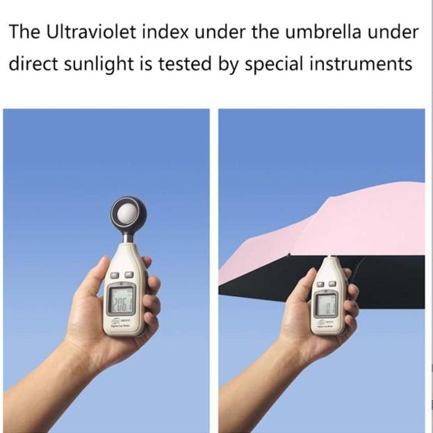 Lightweight 6-rib Mini Folding Umbrella, Compact & Durable Aluminum Alloy Handle & Frame Umbrella, Stylish & Portable for Sun and Rain