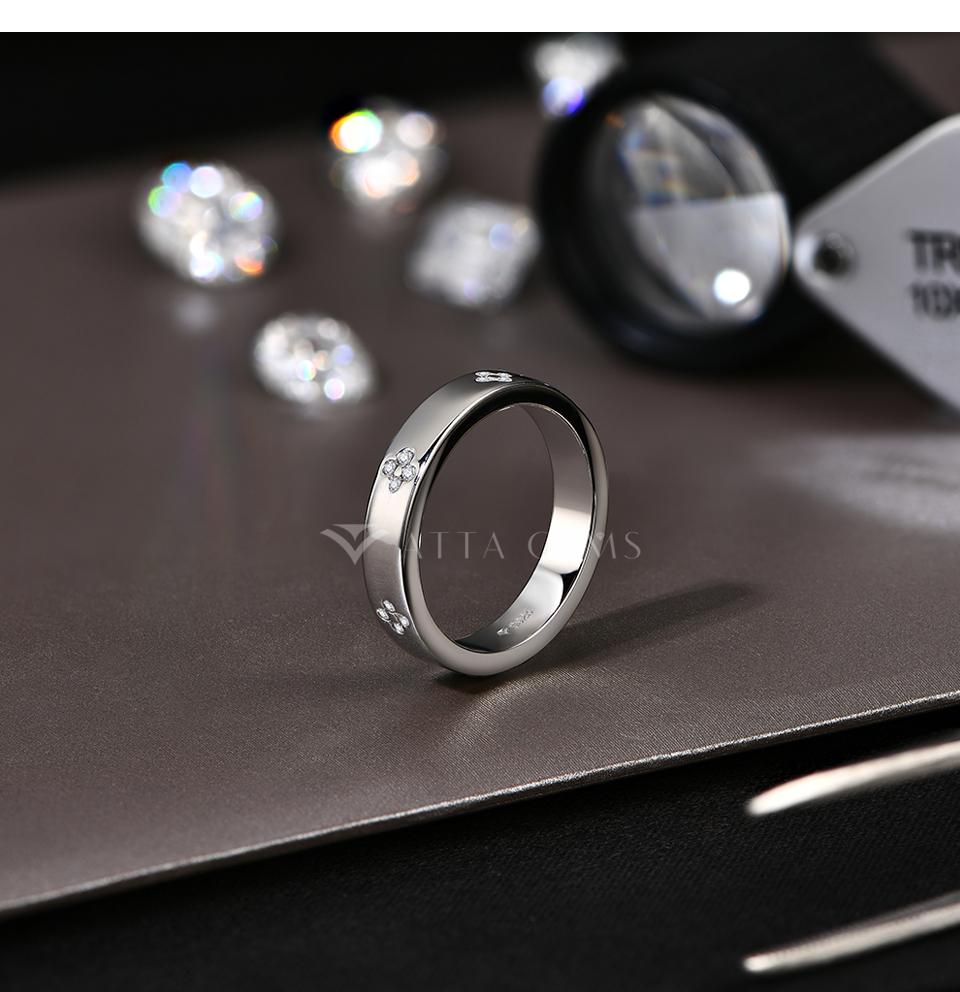 1.25mm Simple Style D VVS1 Synthetic Moissanite Ring For Women 925 Sterling SIlver Birthday Gift Engagement Wedding Blackfriday R128 SpringStatements