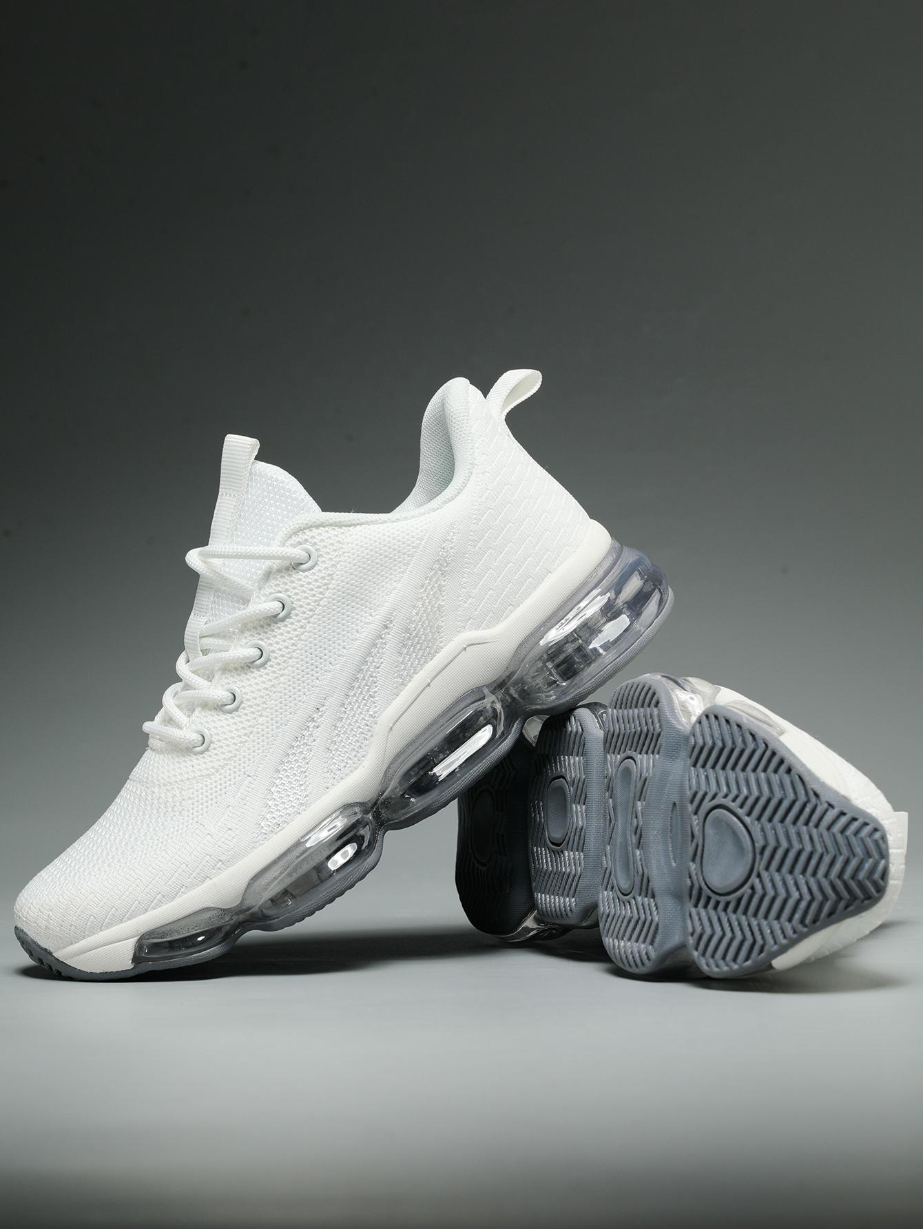 Women's Sporty Solid RoundToe Laces Trainers,Sporty Lightweight Breathable Running Shoes For Exercise & Daily Wear,Sporty Shoes For Outdoor Workout Running Runner Sports Shoes Closed Training Walking Shoes Athletic Sneaker Footwear Casual Girl Outdoorfun