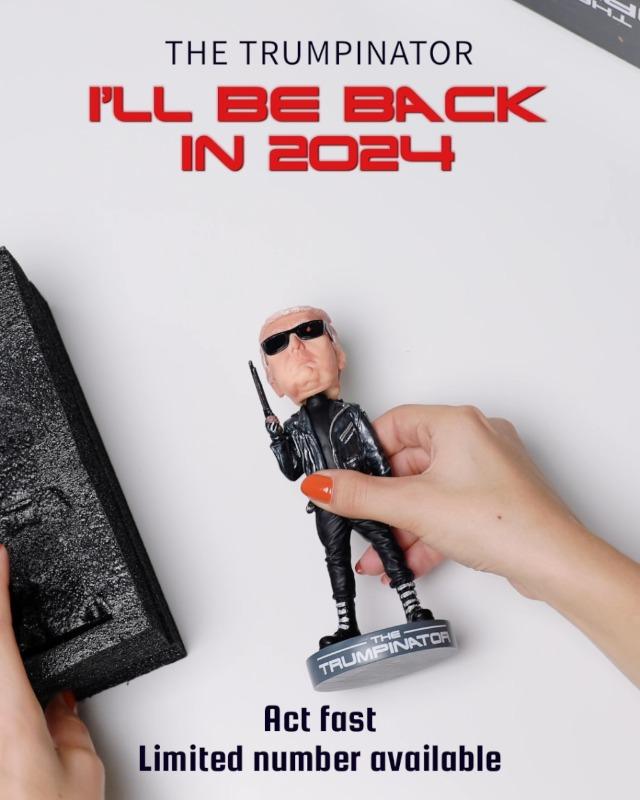 Donald Trump Collectibles - Proud Patriot Trumpinator: Donald Trump's 2024 Shaking Head Movement, Dedicated to Trump Supporters and Patriotic Americans | Ranked First Trump Gift