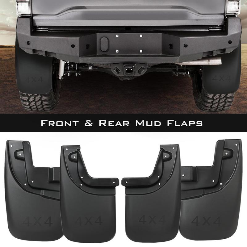 CROSSDESIGN Fit For 2005-2015 Toyota Tacoma Rear Front Mudguards Splash Mud Flaps Mudflaps
