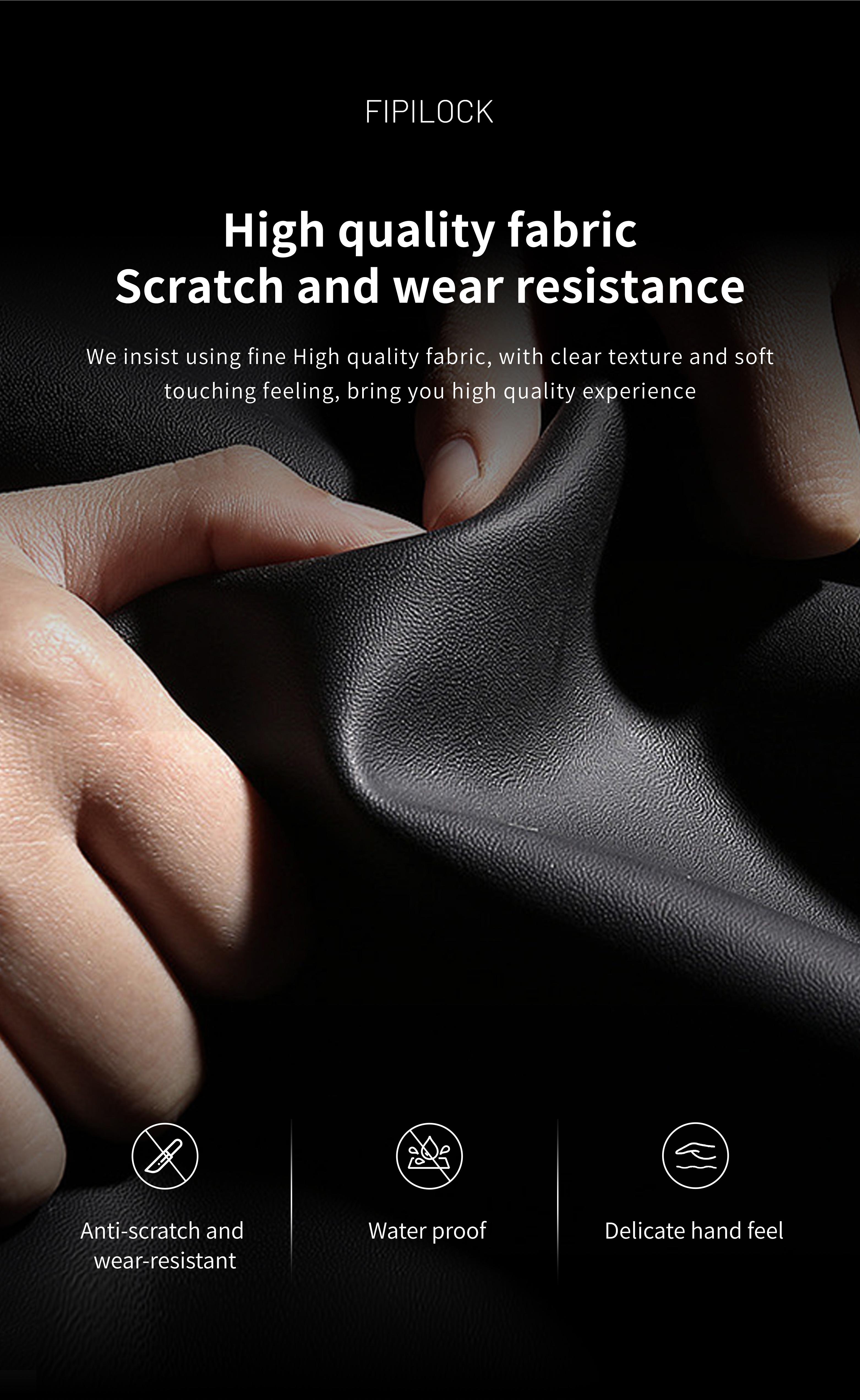 Unisex Fingerprint Handbag, PU Material with Zip Pocket, Biometric Lock, Ideal for Work and Travel, Perfect Gift Option