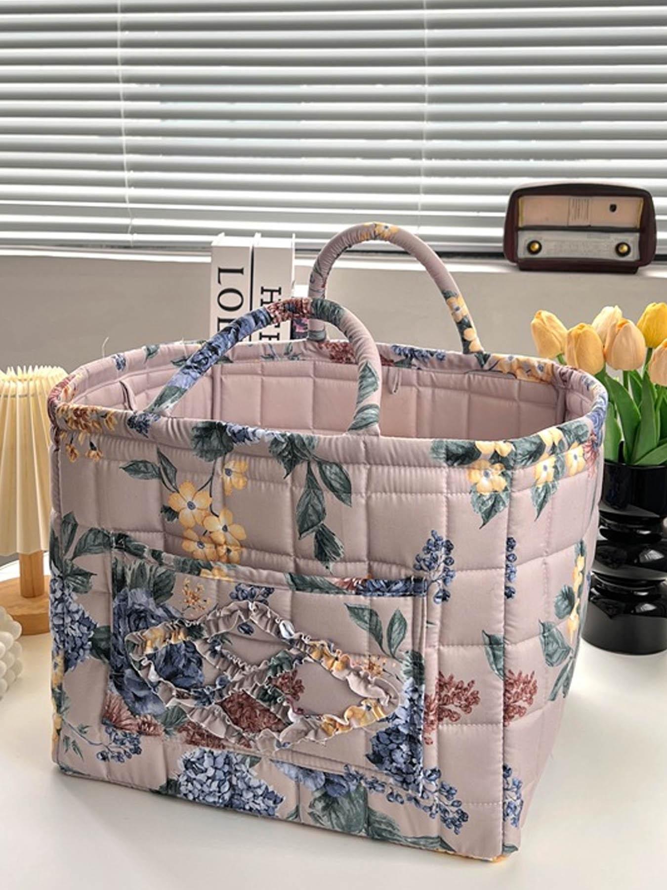 Car Interior Storage Basket, Clothing Book WorkSupplies Home Organizer Bag, Space Saving Multi-Purpose Car Accessory