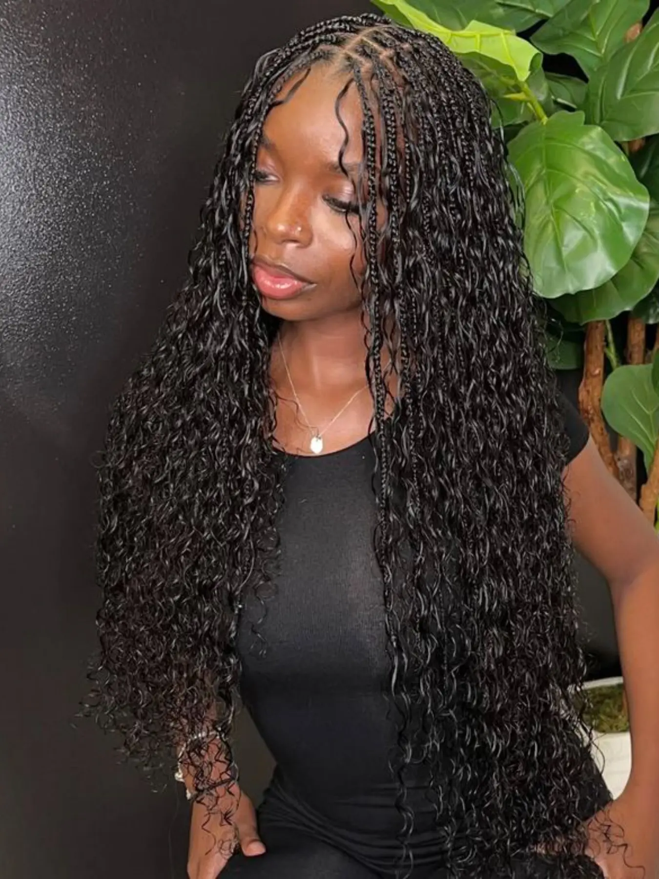 Human Hair Braiding Thread for Bohemian Braids, Human Hair 100g 16-28 Inches, High-Quality Natural Black , Perfect for Styling