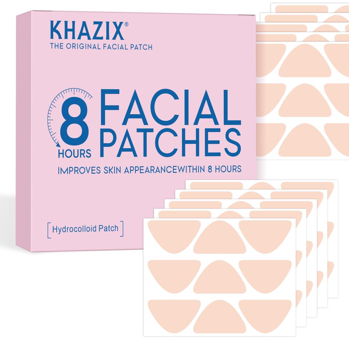 KHAZIX 90/180pcs Multi-Color Triangle Gentle Care Facial Patches,  Single Item, No Alcohol or Aerosol, Made in China