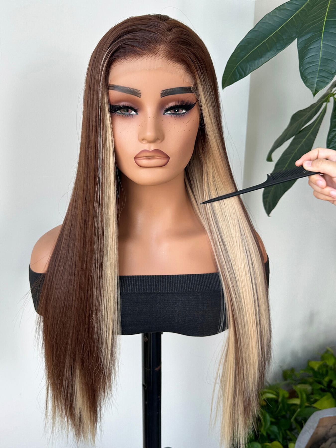 13×4 Lace Front Synthetic Hair Wig for Women, Pre-plucked 26  display picture 1