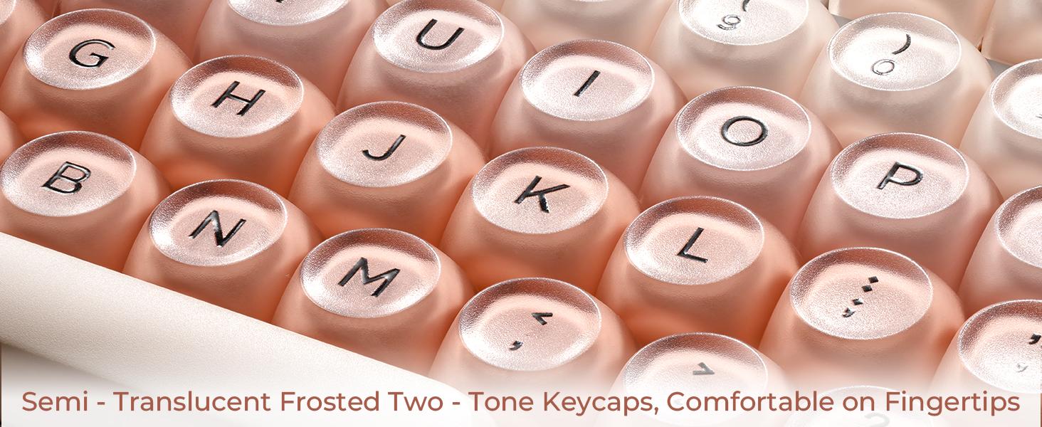 Keycaps Only!!! XVX Foundation/Pink Blush/Uyuni Dreams/Berry Kiss HOA Profile Translucent Keycap Set PBT+PC 132-Key（only keycap, not include a keyboard）