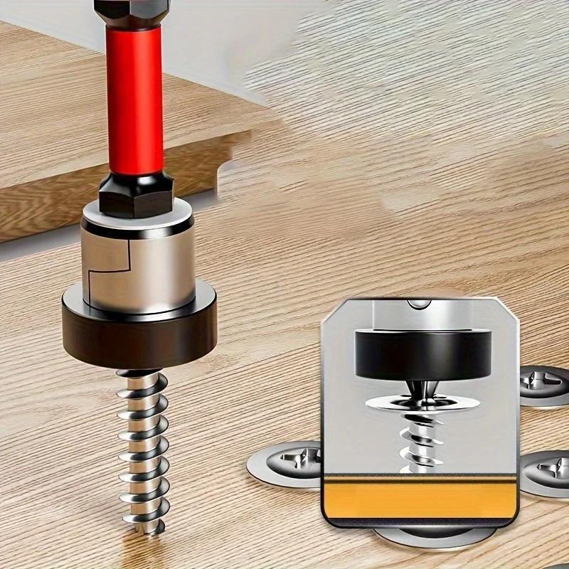 Two-Piece Magnetic Cross Screwdriver Set, with Limit Ring, Magnetic Tip, Waterproof Dustproof, Ideal for Office Hardwood Floor Installation, Manual Tool Kit