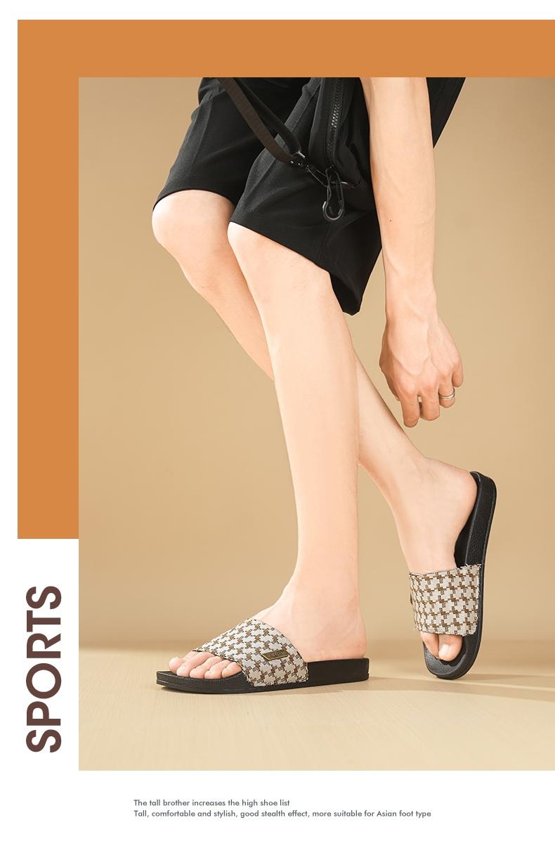 2026 Summer New Classic One-Strap Slippers for Couples, High-End Home and Outdoor Slippers, European and American Men's Style