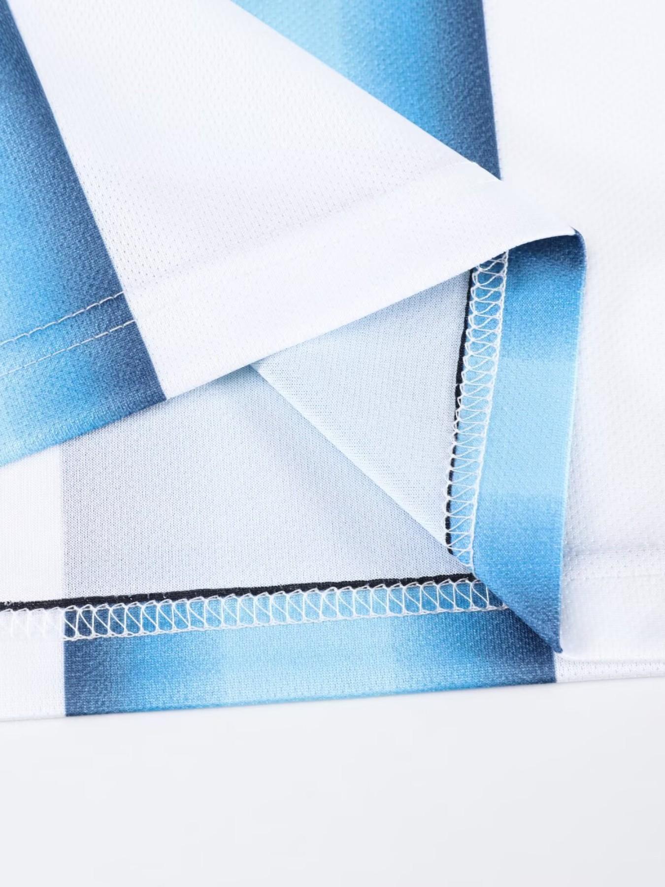 New Messi Argentina Soccer Jersey Set, Men's Sports, Short Sleeve Shirt and Shorts, Training and Match Gear, All Seasons