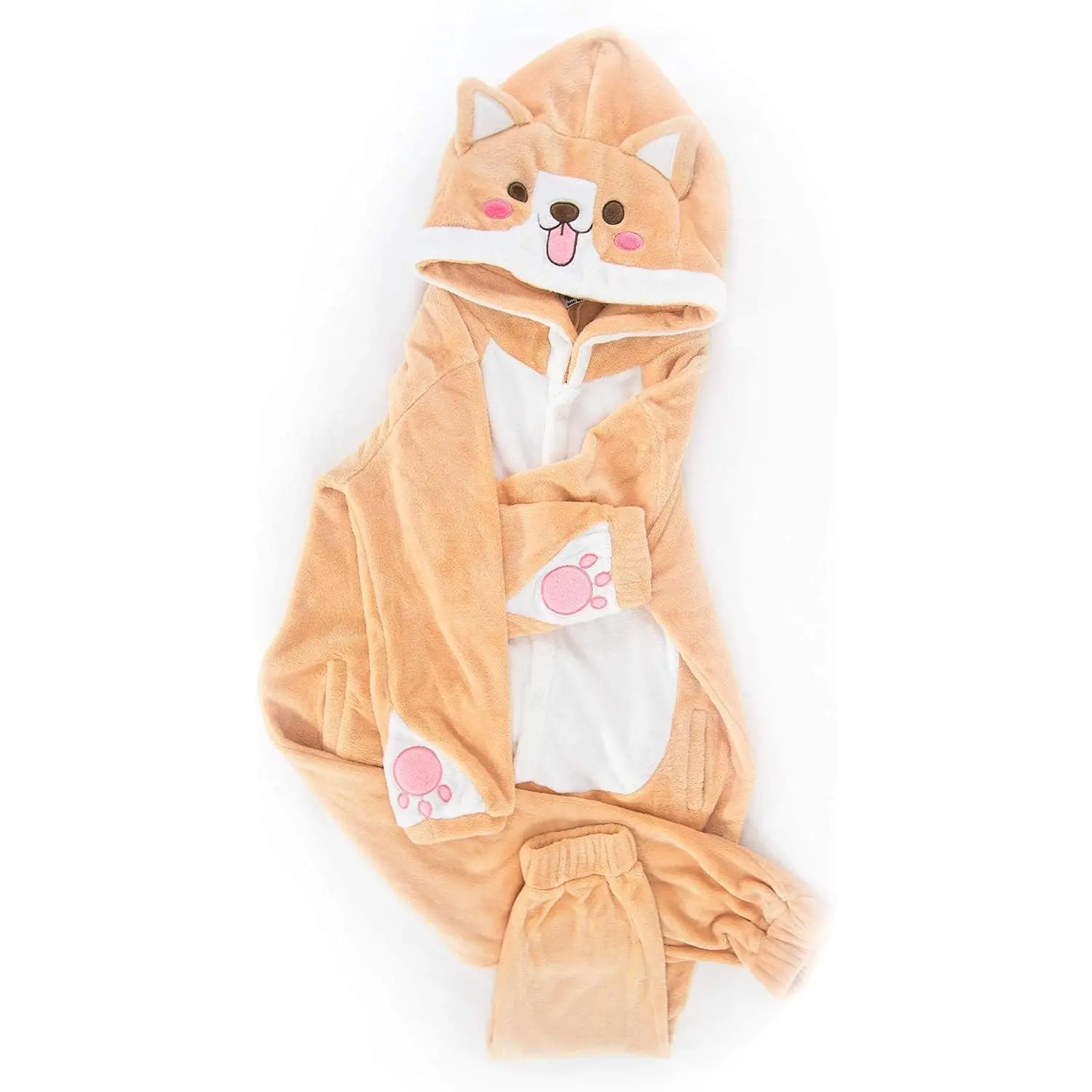 Super Soft Flannel Corgi One Piece Pajama