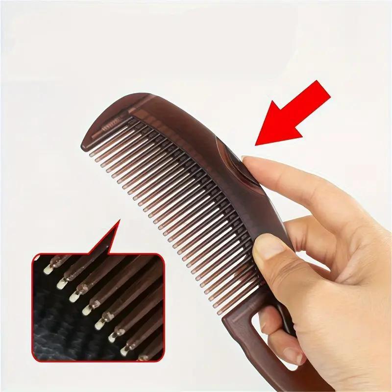 2-Pack Energy Hollow Hair Comb for Oily Hair, Dandruff Remover Comb, No Wash Hair Care Tool for Healthy Scalp