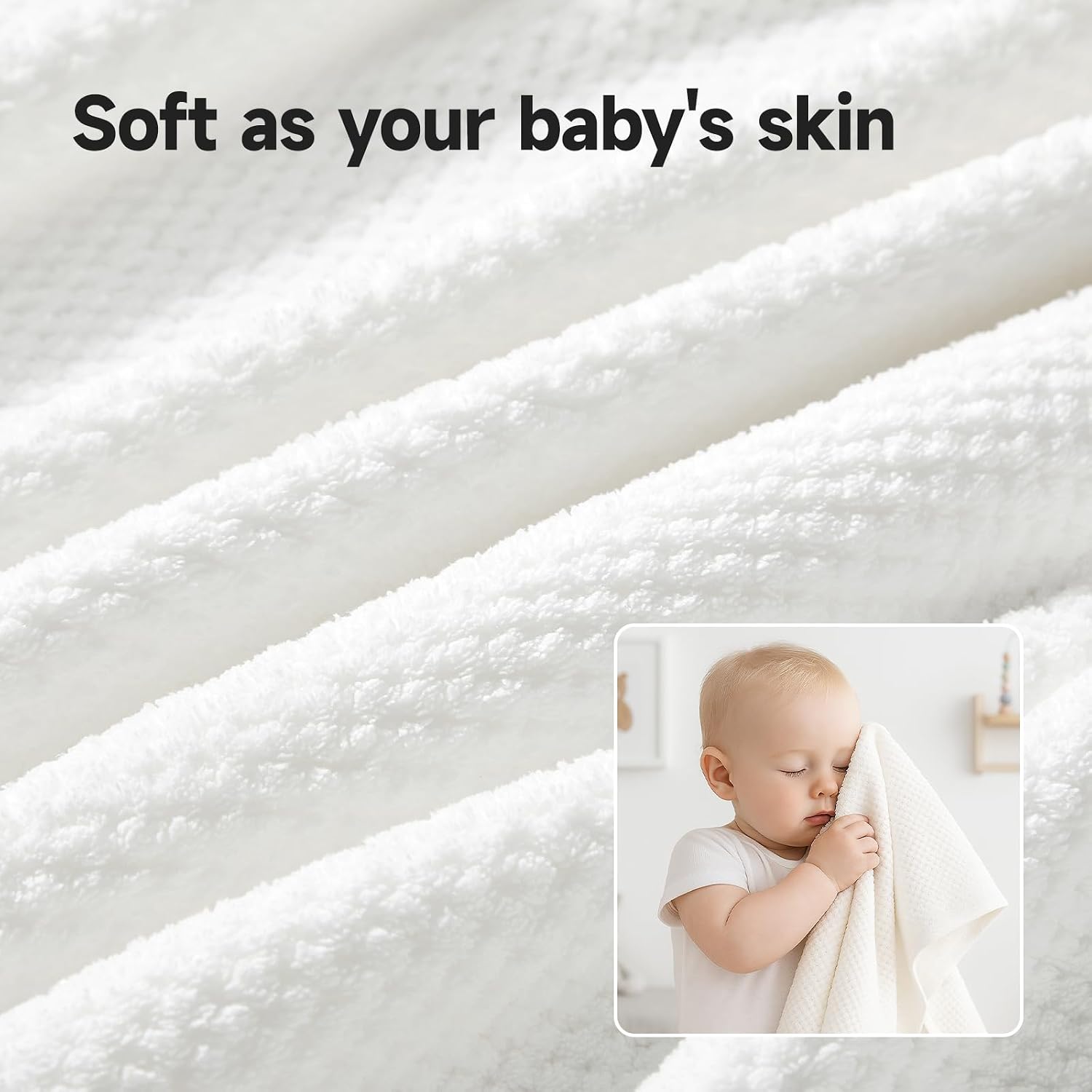Ultra Soft 6 count Towel Set,  White Towels for Bathroom, Highly Absorbent, Quick Dry, Lightweight Bath Towels Set Collection, Includes 2 Bath Sheets, 2 Hand Towels, 2 Washcloths