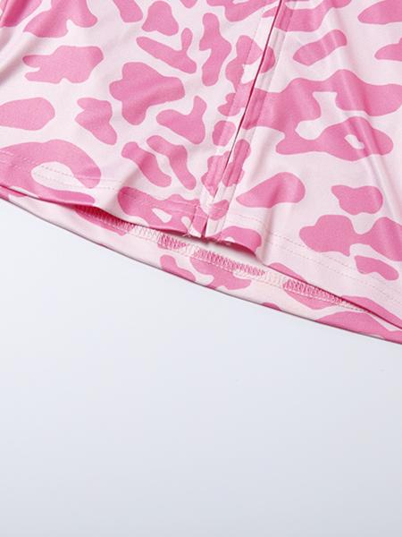 Women's Fall Sporty Hooded Long Sleeve Slim Fit Pants Set, Casual Two-Piece for Ladies, Animal Pattern Sportswear