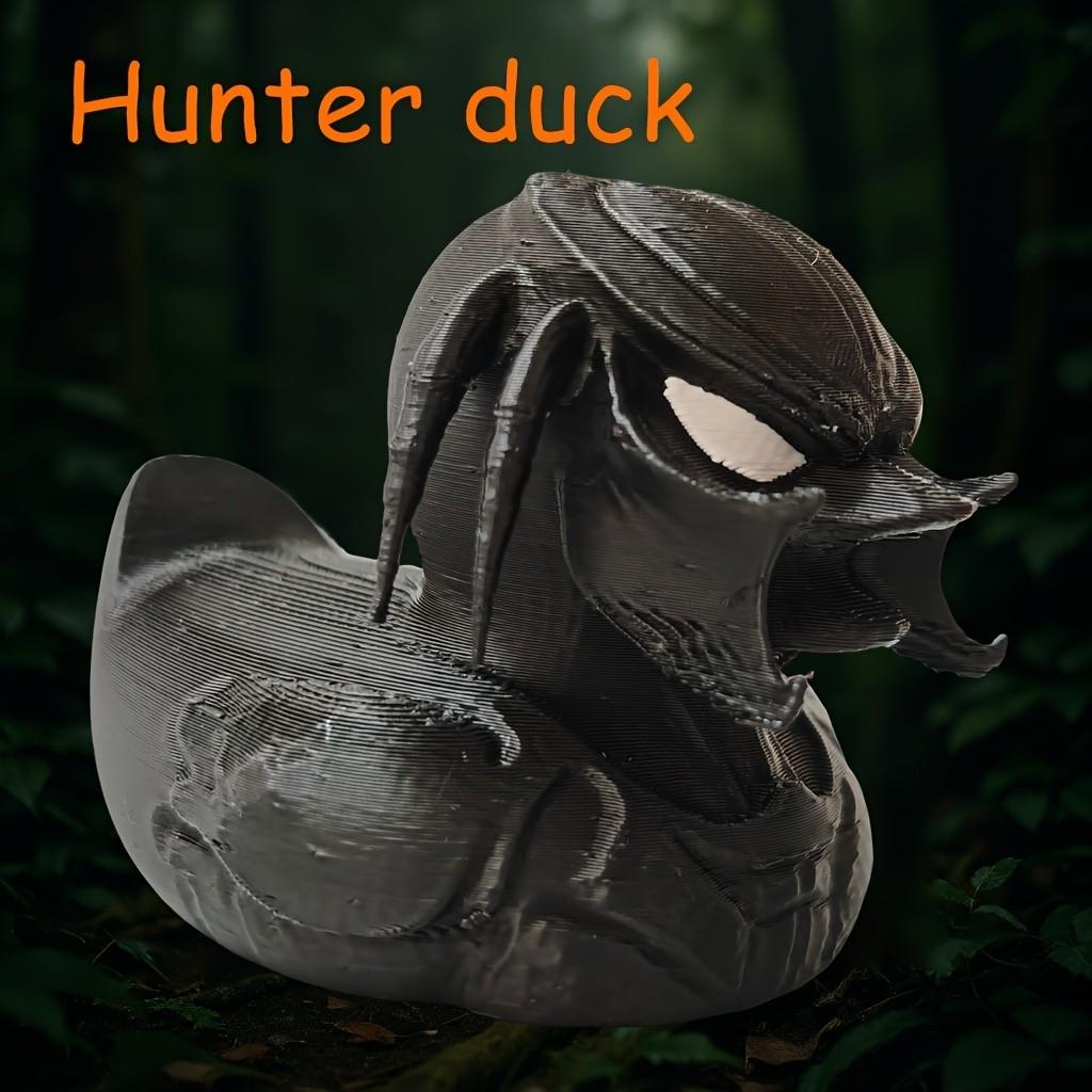 Creative Hunter Duck Figurine, Unique Design for Personalized Space Atmosphere, Ideal for Desktop Bookshelf, Office Desk, Living Room