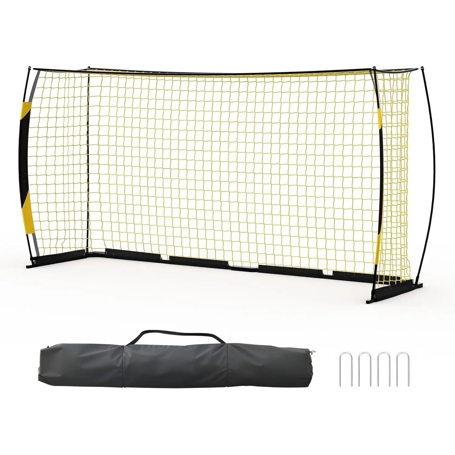 6x4 ft Soccer Goals for Backyard, Portable Soccer Net with Carry Bag, Metal Frame Football Goal Net for Outdoor Training Competition, Easy Set Up
