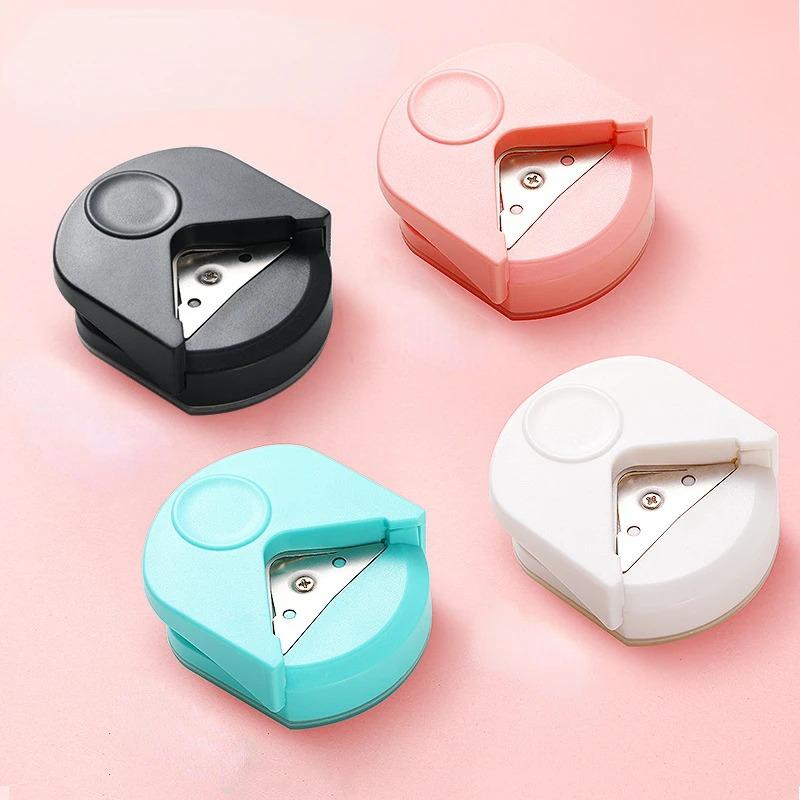 Round Cutting Machine Button Maker, Corner Rounder Punch Portable Paper Cutter, Photo Cutting Tool, Essential Office Supply