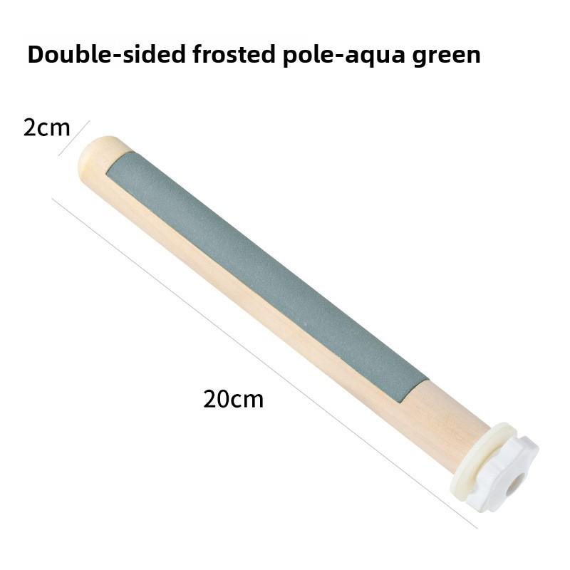 Parrot Double Sided Claw Grinding Stick Sanding Perch Stand Chewing Toy for Small Birds