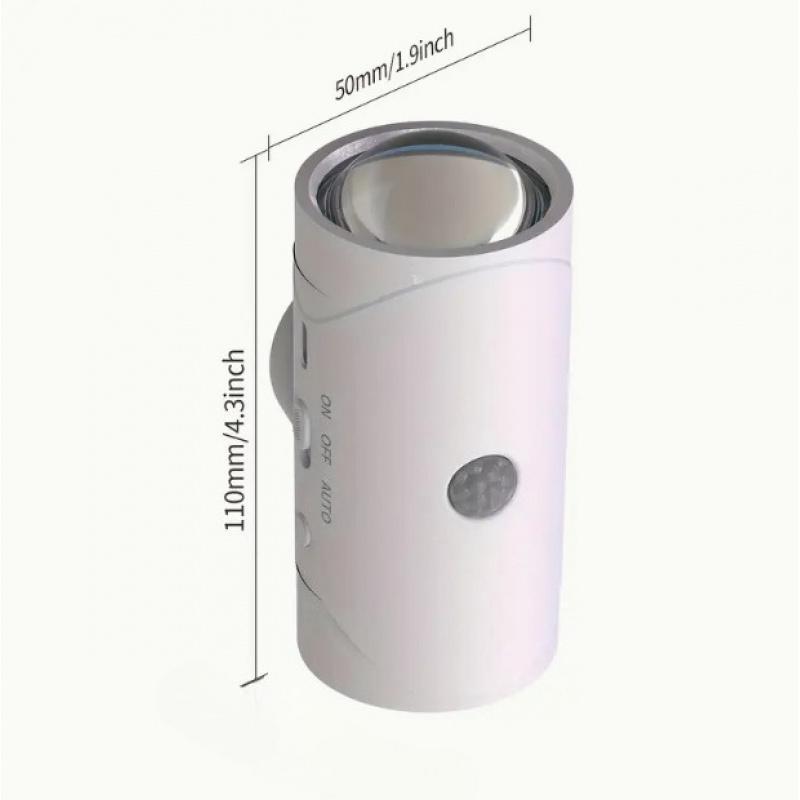 LED Wireless Wall Sconce with Color Changing, Motion Sensor Light Indoor, 1500mAh Rechargeable Battery Operated Wall Sconces for Bedroom Bedside Hallway Courtyard Doorway