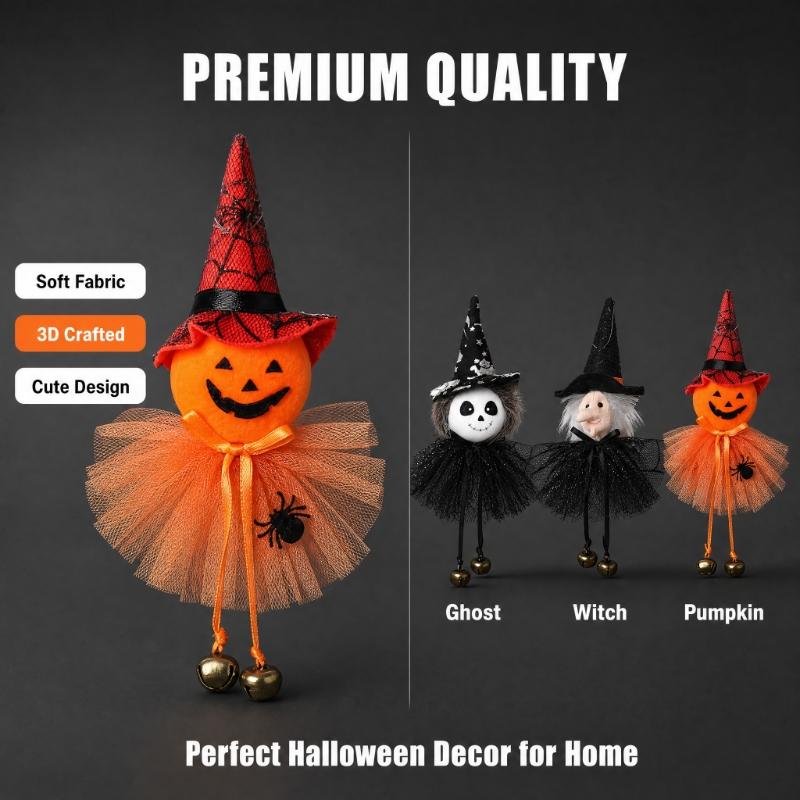 Halloween Spooky Hanging Witch Doll Ornament Scary Floating Witch Figure Yard Door Tree Wall Indoor Outdoor Party Decor Prop