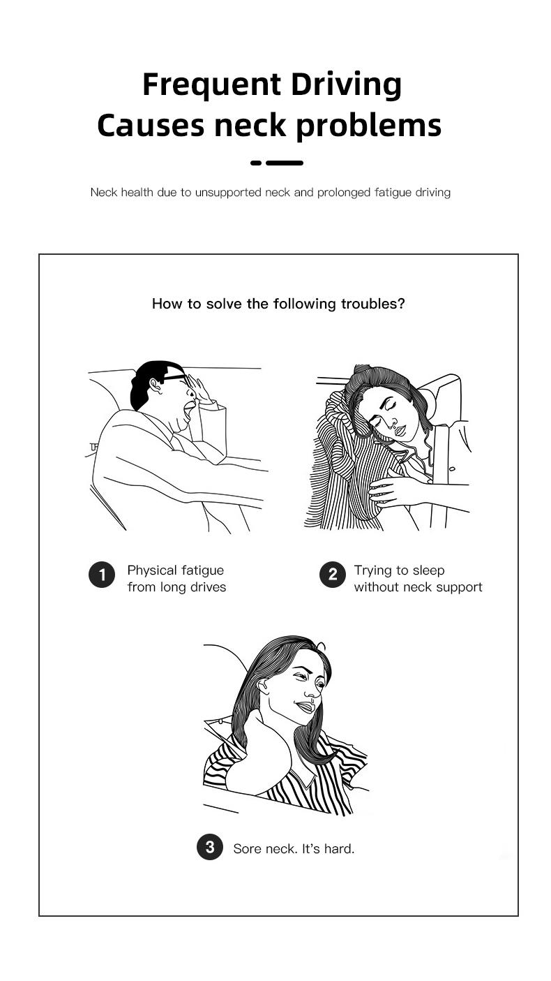 Car Suede Headrest Neck Support Auto Seat Accessories For Lincoln Navigator Continental Nautilus Aviator MKZ MKX MKC MKT MKS Corsair Mark E