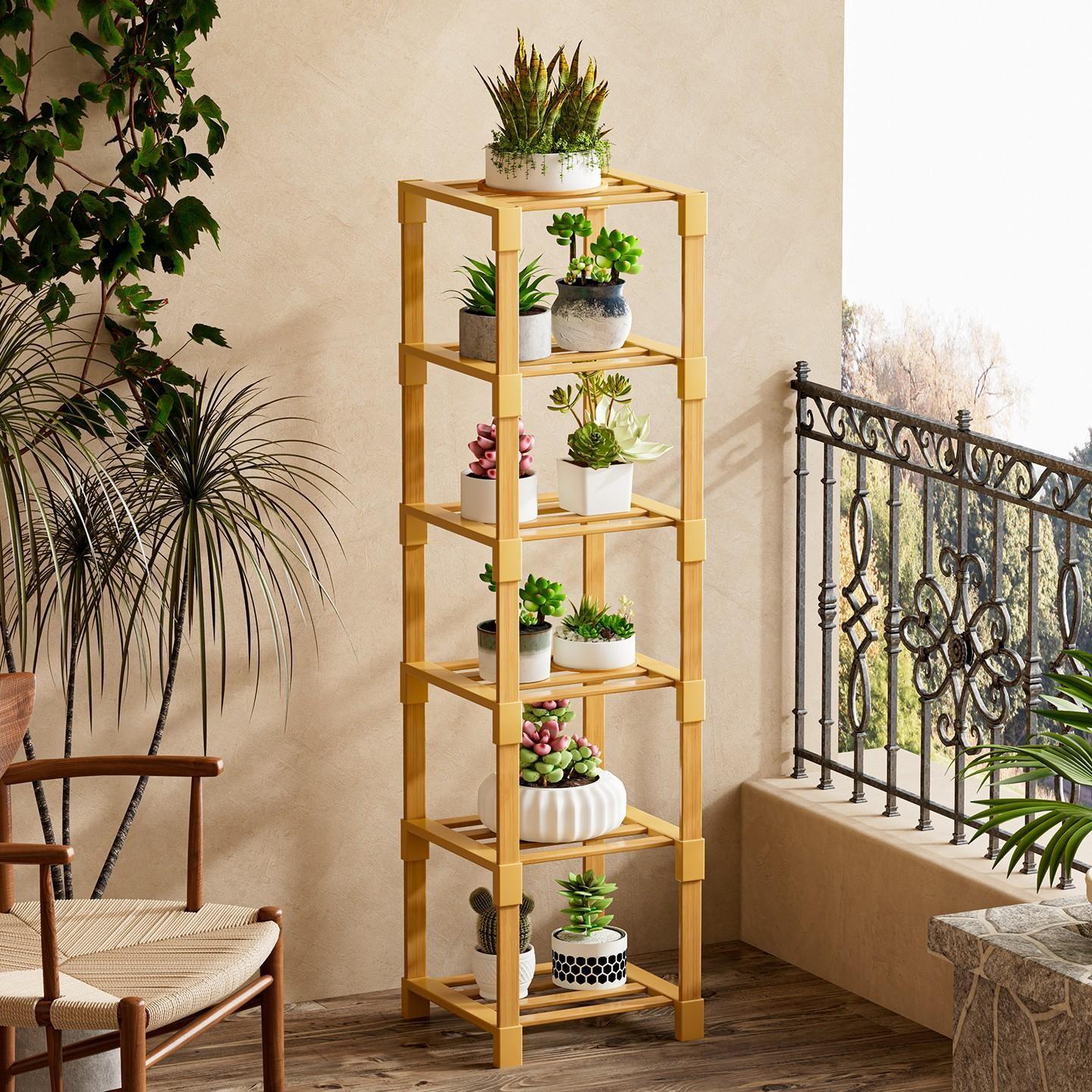 Multi-Layer Simple Storage Rack, Small Narrow Multi-Tier Shoe Rack, Vertical Shoe Rack, Space-Saving Bamboo Storage Shelf for Home, Dormitory, Corner, Shoe Rack Tower