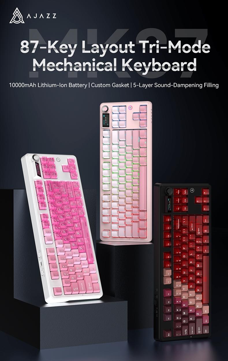 AJAZZ New MK87 Wireless Game Mechanical Keyboard TKL Layout Daydream ...