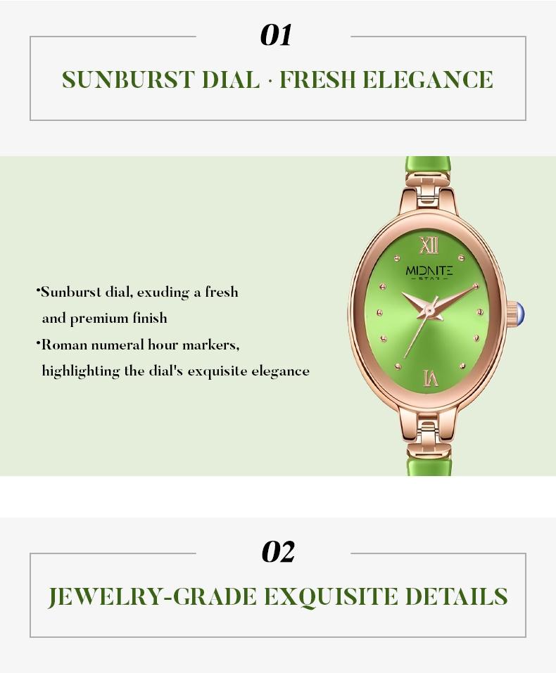 Ladies' Elegant Jewelry Bracelet Watch, 2-in-1 Design for Wristwatch & Bracelet Use, Stylish Delicate Appearance, Perfect Fashion Accessory for Women