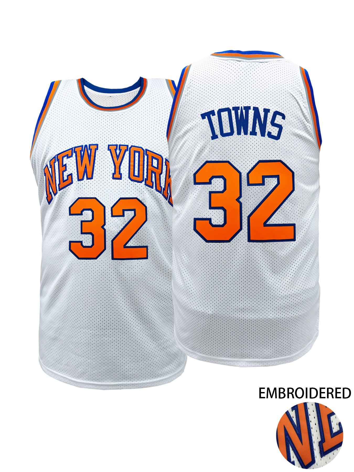 Men Women Retro New York #32 Basketball Jersey Embroidered Mesh Sports Jersey for Basketball Fans Daily Wear